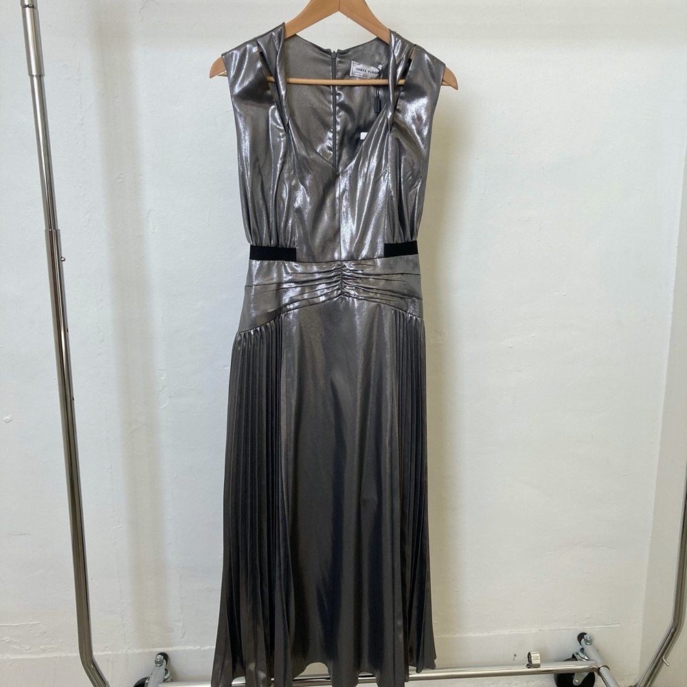 Silver Metallic Dress